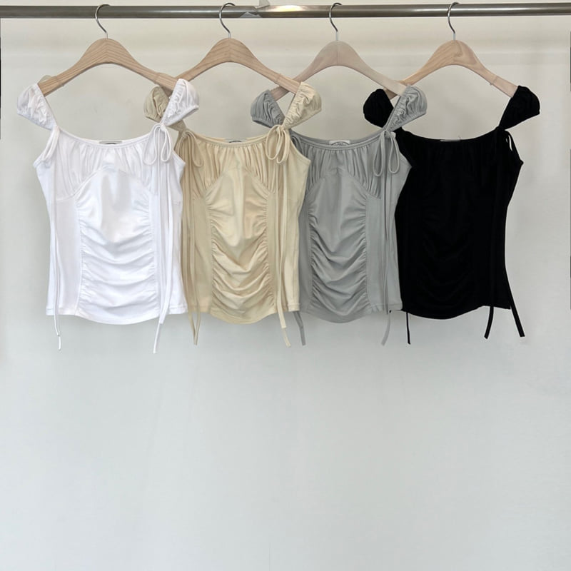 140 Avenue - Korean Women Fashion - #momslook - Cap Shirring Tee