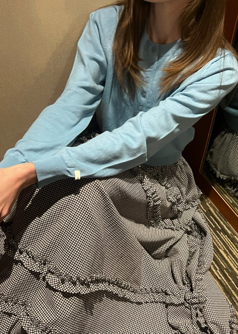 140 Avenue - Korean Women Fashion - #momslook - Check Shirred Tiered Skirt - 8