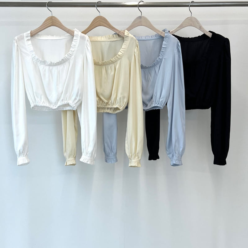 140 Avenue - Korean Women Fashion - #momslook - Silk Frill Blouse