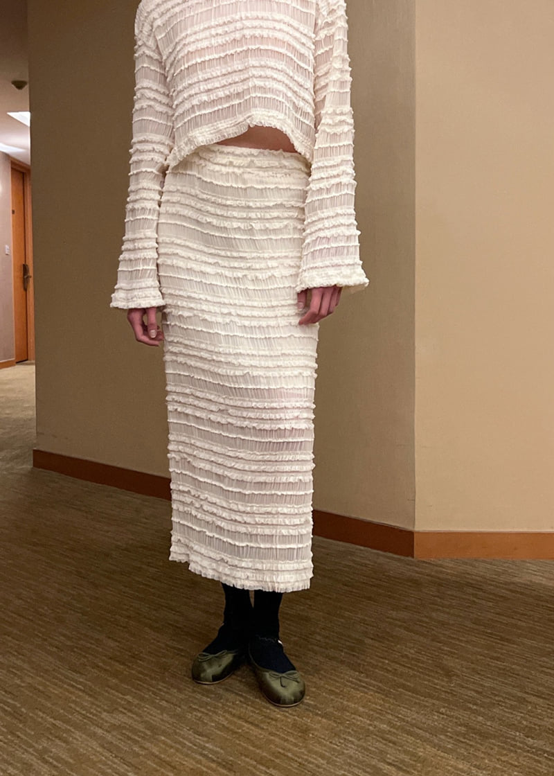 140 Avenue - Korean Women Fashion - #momslook - H Chiffon Frill Skirt - 10