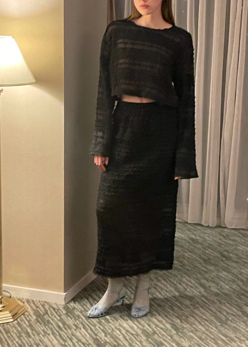 140 Avenue - Korean Women Fashion - #momslook - H Chiffon Frill Skirt - 6
