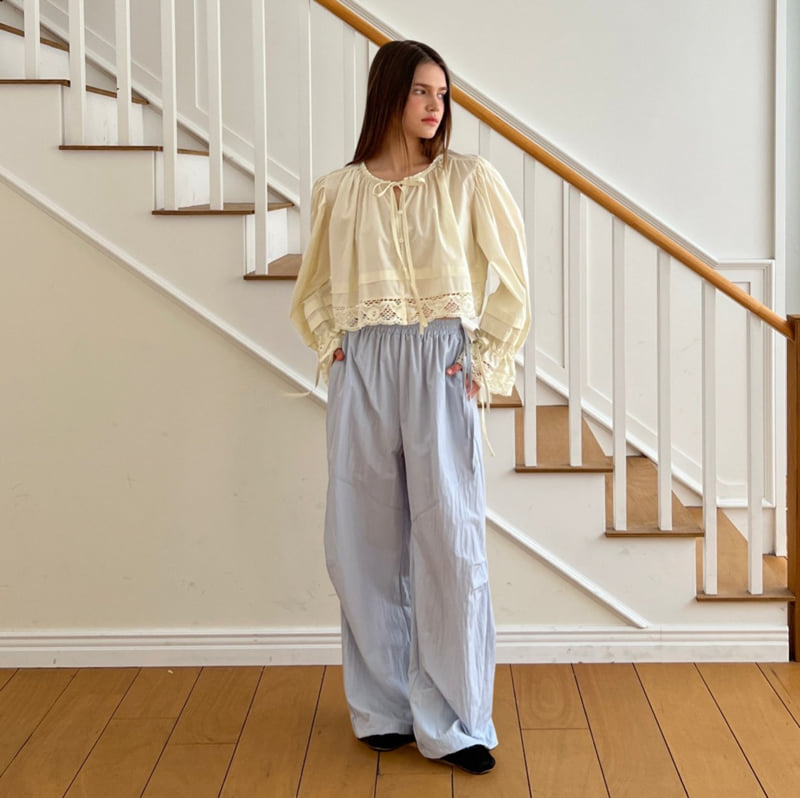140 Avenue - Korean Women Fashion - #momslook - Torsion Combo Blouse - 10