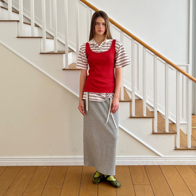 140 Avenue - Korean Women Fashion - #momslook - Ribbed Banding Skirt - 10