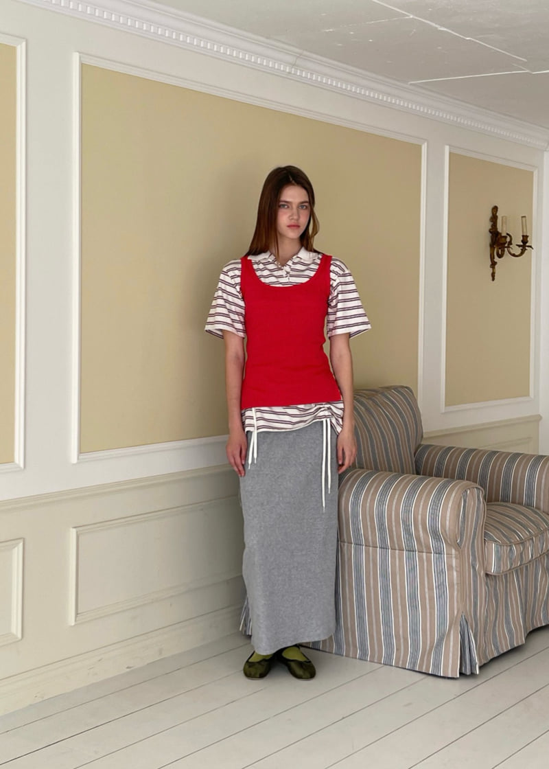 140 Avenue - Korean Women Fashion - #momslook - Ribbed Banding Skirt - 12