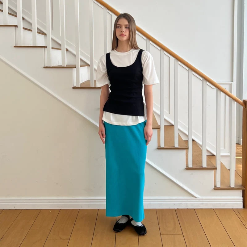 140 Avenue - Korean Women Fashion - #momslook - Ribbed Banding Skirt - 6