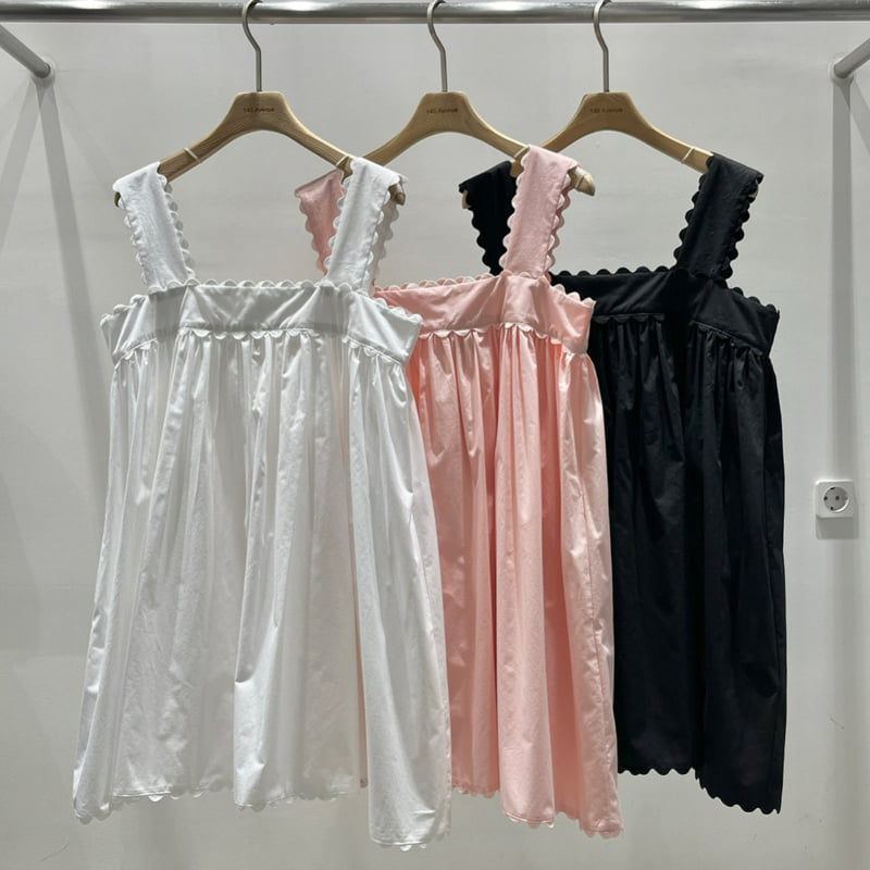 140 Avenue - Korean Women Fashion - #momslook - Back Open Lace One-piece
