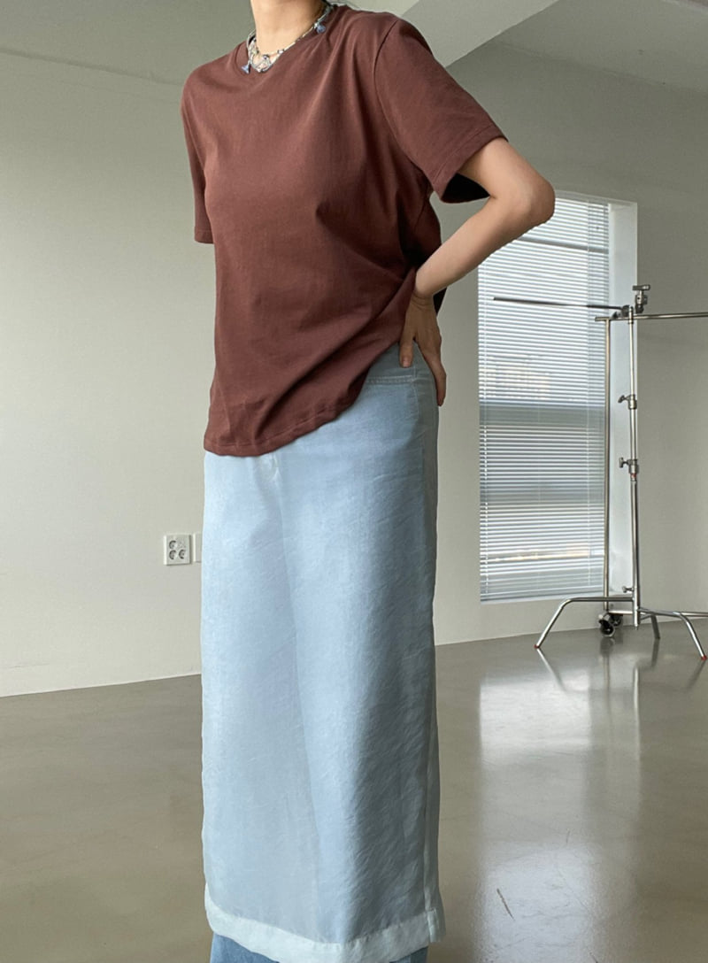 140 Avenue - Korean Women Fashion - #momslook - Easy Cotton Tee - 5