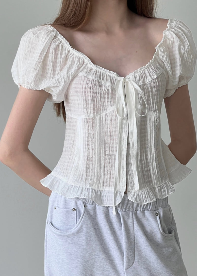 140 Avenue - Korean Women Fashion - #pursuepretty - Linen Torsion Blouse - 11