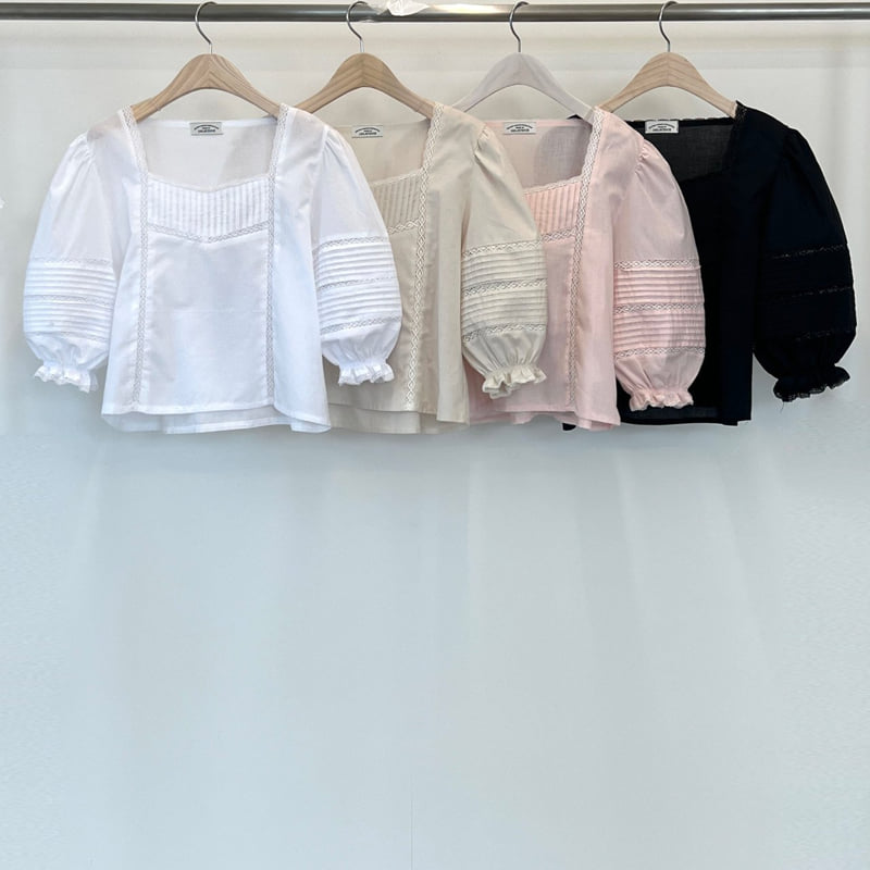 140 Avenue - Korean Women Fashion - #pursuepretty - Romantic Embroidered Blouse
