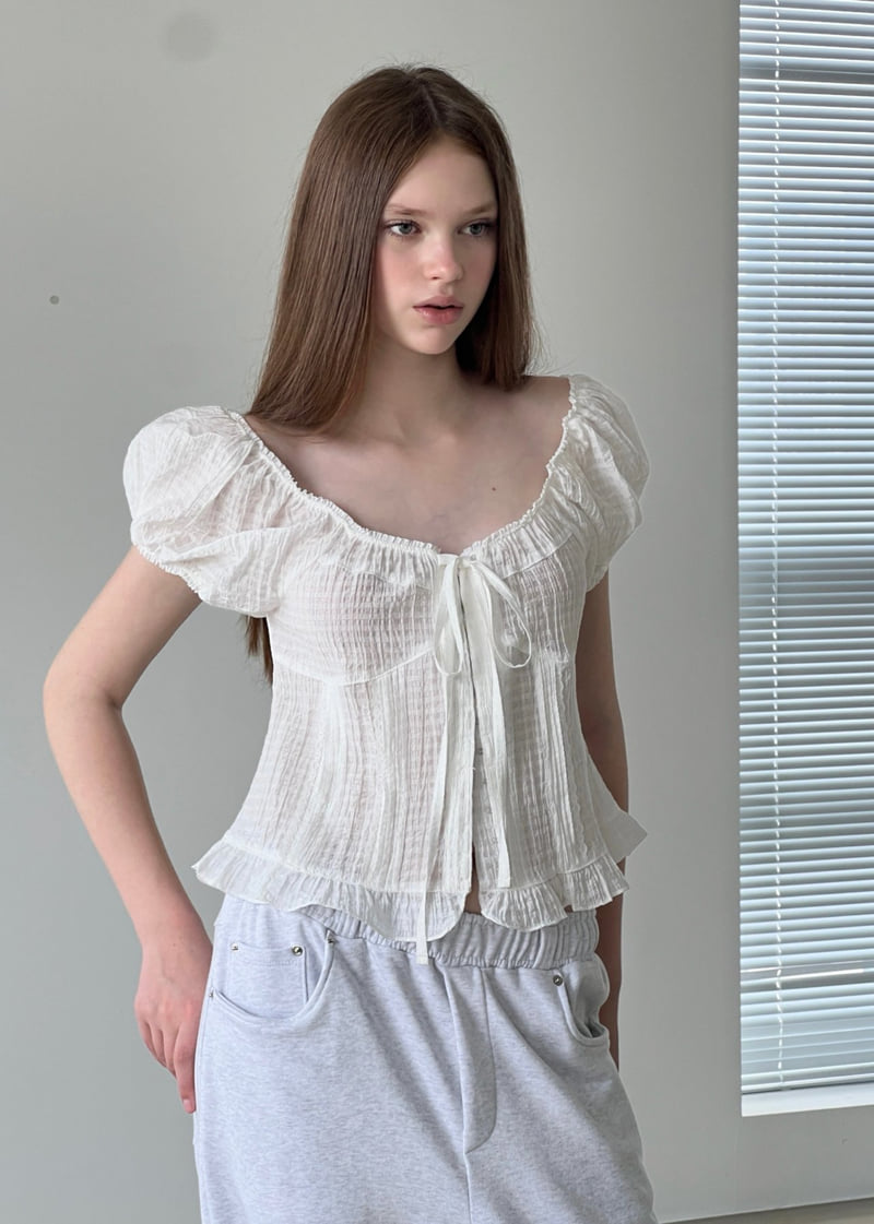 140 Avenue - Korean Women Fashion - #restrostyle - Linen Torsion Blouse - 12