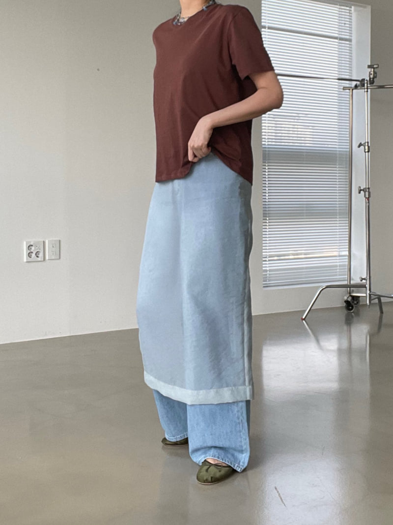 140 Avenue - Korean Women Fashion - #restrostyle - Haze Sheer Skirt - 5