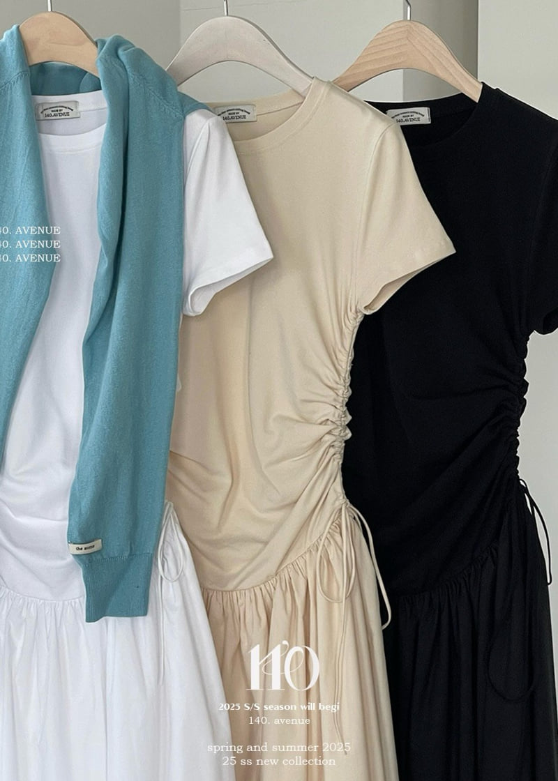 140 Avenue - Korean Women Fashion - #pursuepretty - String Combo One-piece - 4