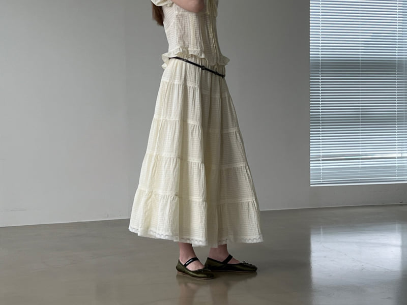 140 Avenue - Korean Women Fashion - #romanticstyle - Birkin Shirred Skirt - 11