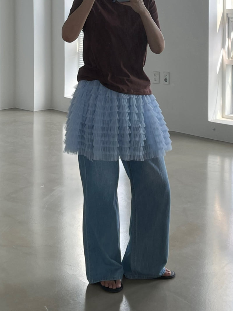 140 Avenue - Korean Women Fashion - #romanticstyle - Wide Mini Kang Skirt - 2