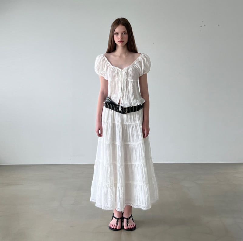 140 Avenue - Korean Women Fashion - #shopsmall - Birkin Shirred Skirt - 12