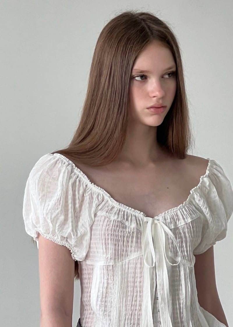 140 Avenue - Korean Women Fashion - #shopsmall - Birkin Shirred Blouse - 11