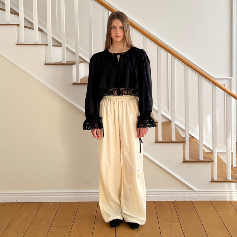 140 Avenue - Korean Women Fashion - #shopsmall - Torsion Combo Blouse - 3