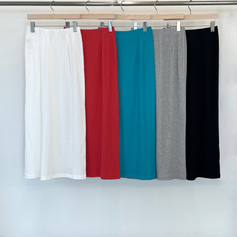 140 Avenue - Korean Women Fashion - #shopsmall - Ribbed Banding Skirt