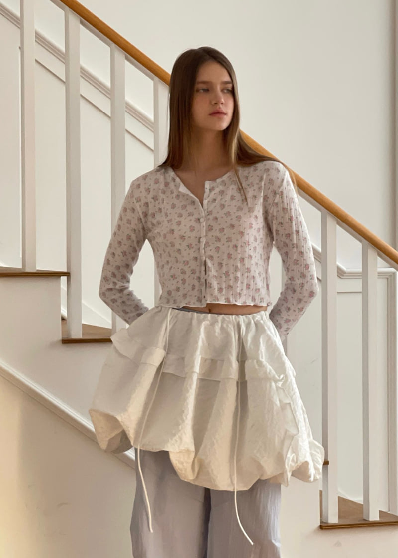 140 Avenue - Korean Women Fashion - #thatsdarling - Floral Cardigan - 3