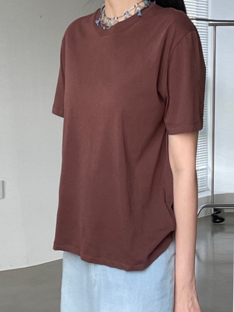 140 Avenue - Korean Women Fashion - #thatsdarling - Easy Cotton Tee - 3