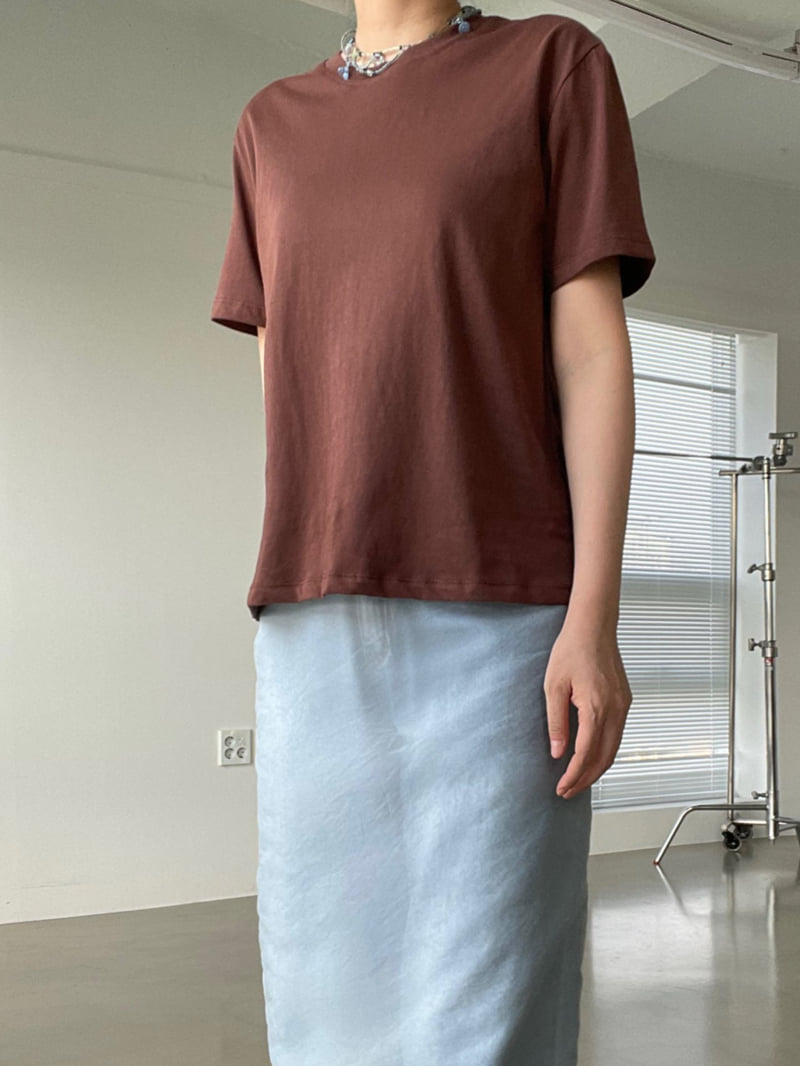 140 Avenue - Korean Women Fashion - #thatsdarling - Easy Cotton Tee - 4
