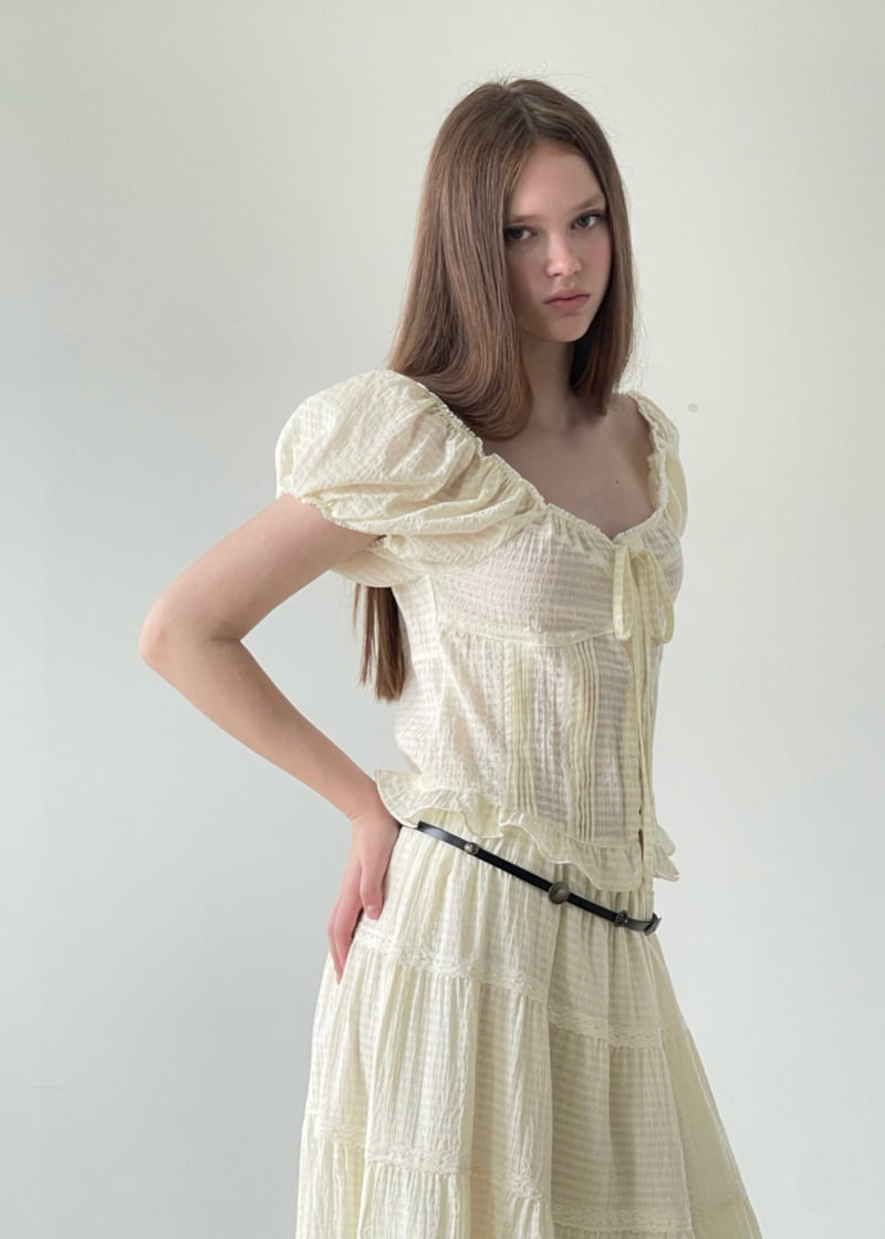 140 Avenue - Korean Women Fashion - #vintagekidsstyle - Birkin Shirred Blouse - 7