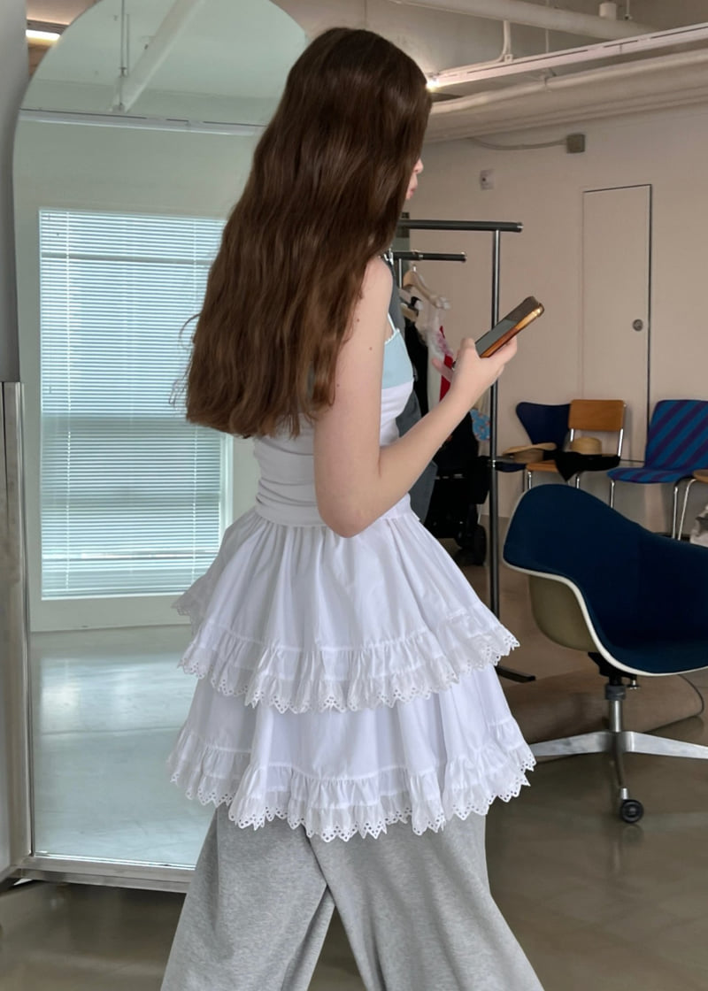 140 Avenue - Korean Women Fashion - #womensfashion - Double Shirred Tiered Skirt - 10
