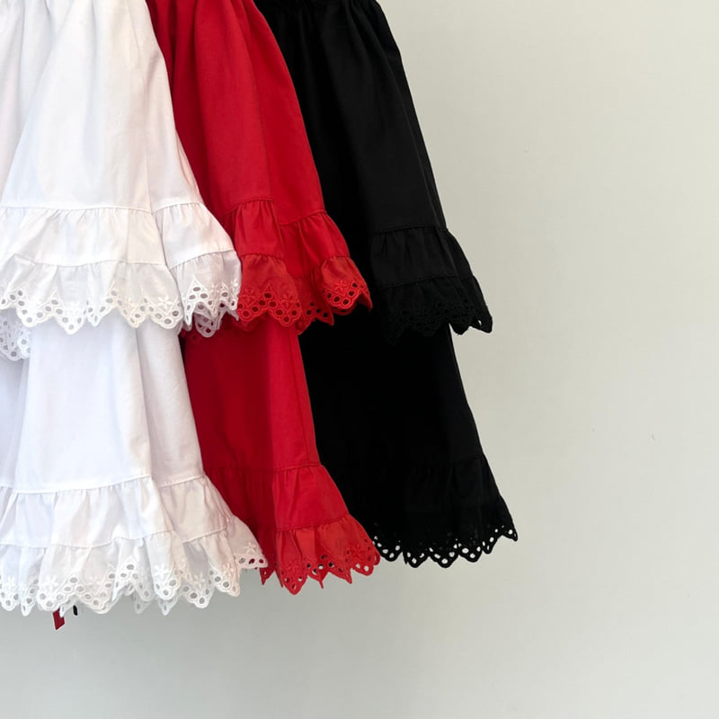 140 Avenue - Korean Women Fashion - #womensfashion - Double Shirred Tiered Skirt - 2