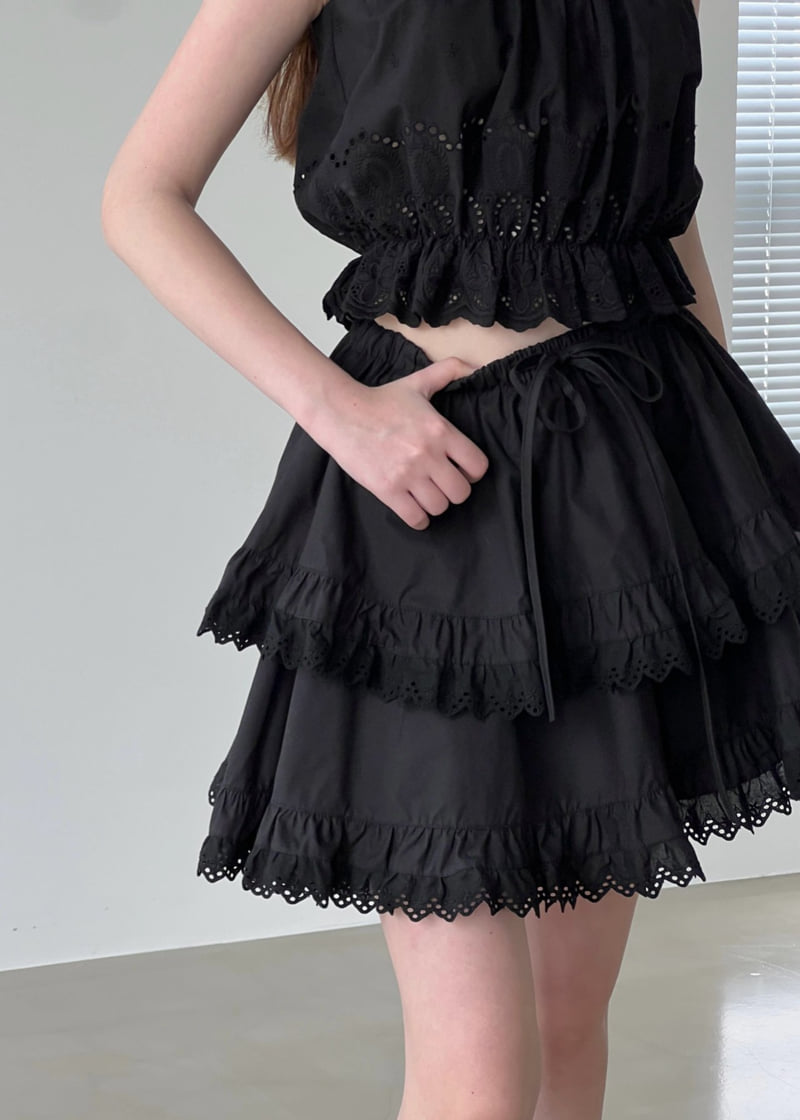 140 Avenue - Korean Women Fashion - #womensfashion - Double Shirred Tiered Skirt - 6