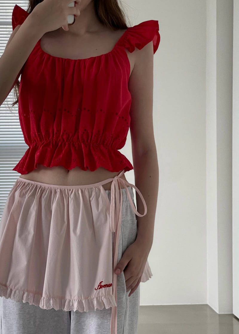 140 Avenue - Korean Women Fashion - #momslook - Embroidered Wrap Skirt - 4