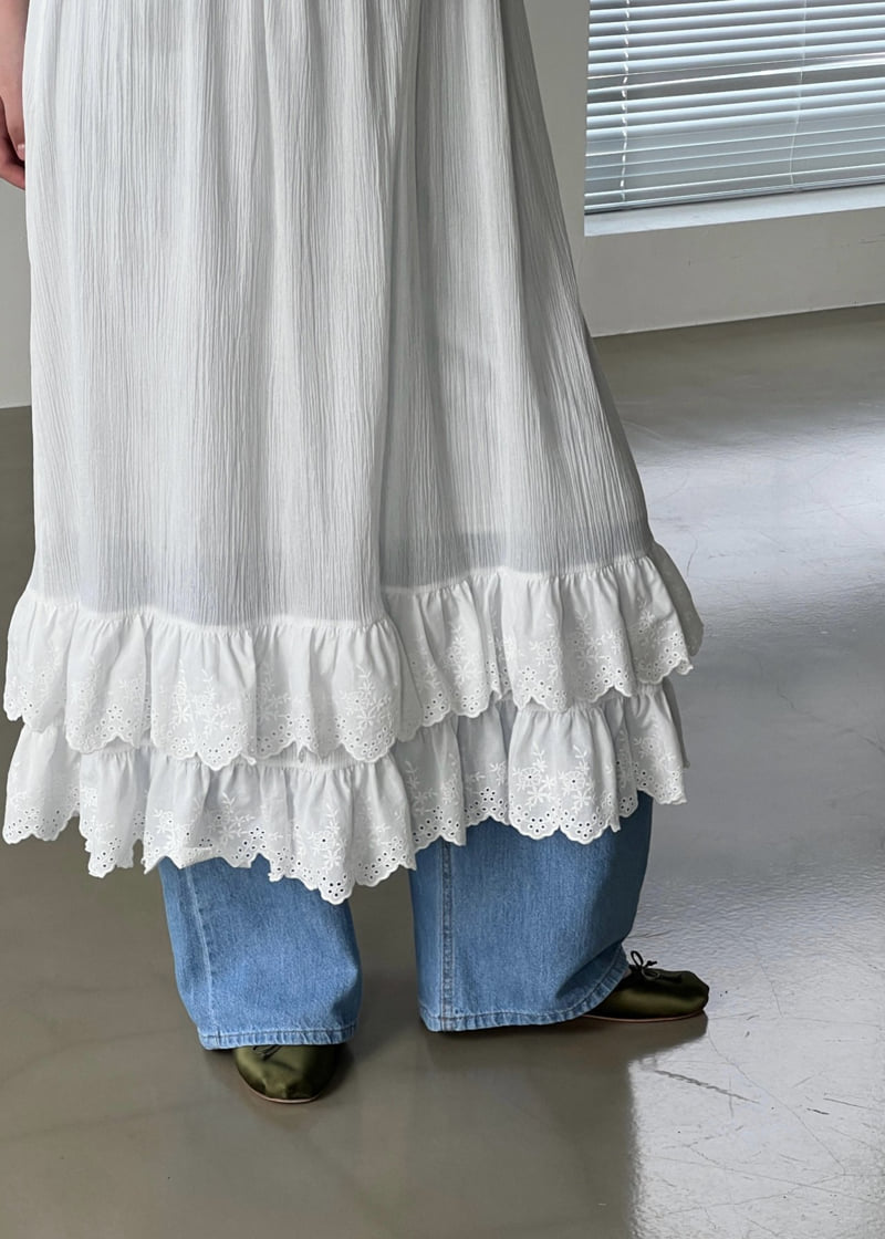 140 Avenue - Korean Women Fashion - #womensfashion - Linen Straight Denim - 6