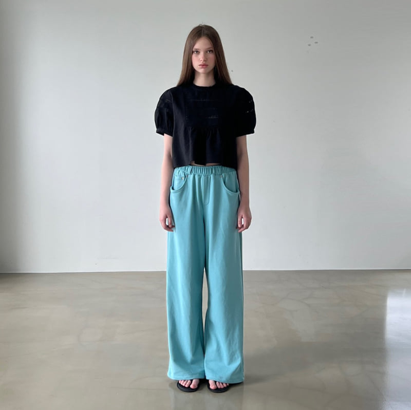 140 Avenue - Korean Women Fashion - #womensfashion - Semi Rivet Pants - 3