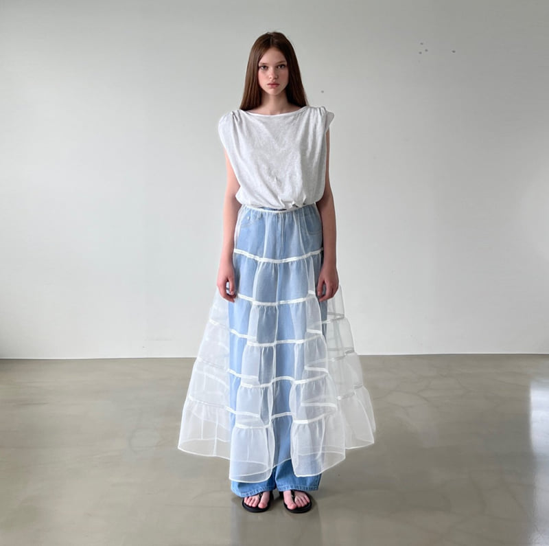 140 Avenue - Korean Women Fashion - #womensfashion - Mesh Tape Tiered Skirt - 9
