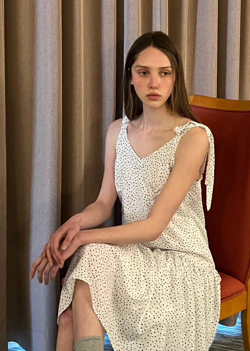 140 Avenue - Korean Women Fashion - #womensfashion - Polka Dot Strap One-piece - 10