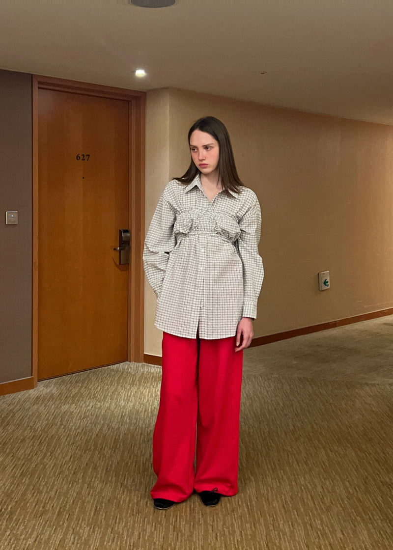 140 Avenue - Korean Women Fashion - #womensfashion - Set-Up Check Shirt - 12