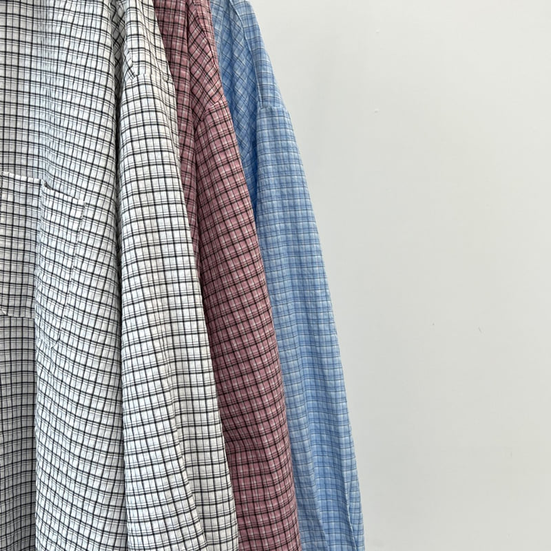 140 Avenue - Korean Women Fashion - #womensfashion - Set-Up Check Shirt - 2