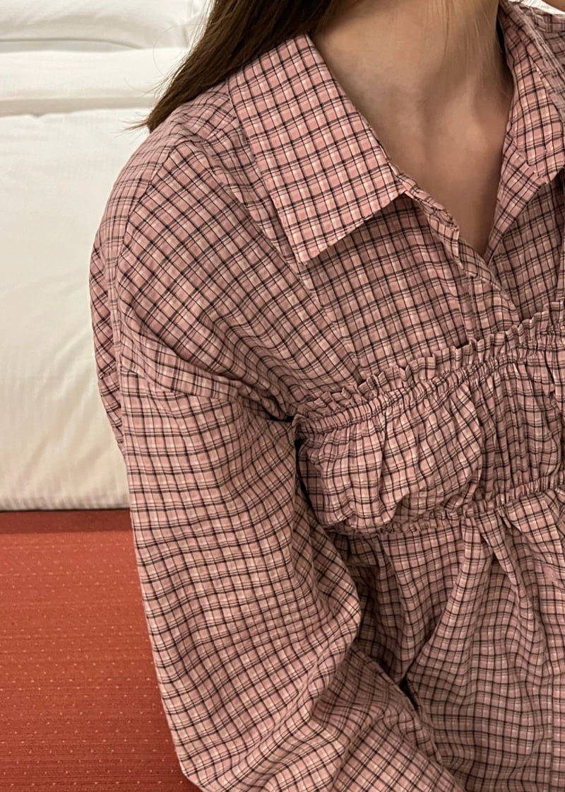 140 Avenue - Korean Women Fashion - #womensfashion - Set-Up Check Shirt - 8