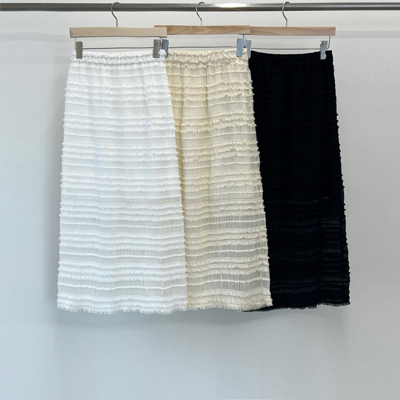 140 Avenue - Korean Women Fashion - #womensfashion - H Chiffon Frill Skirt