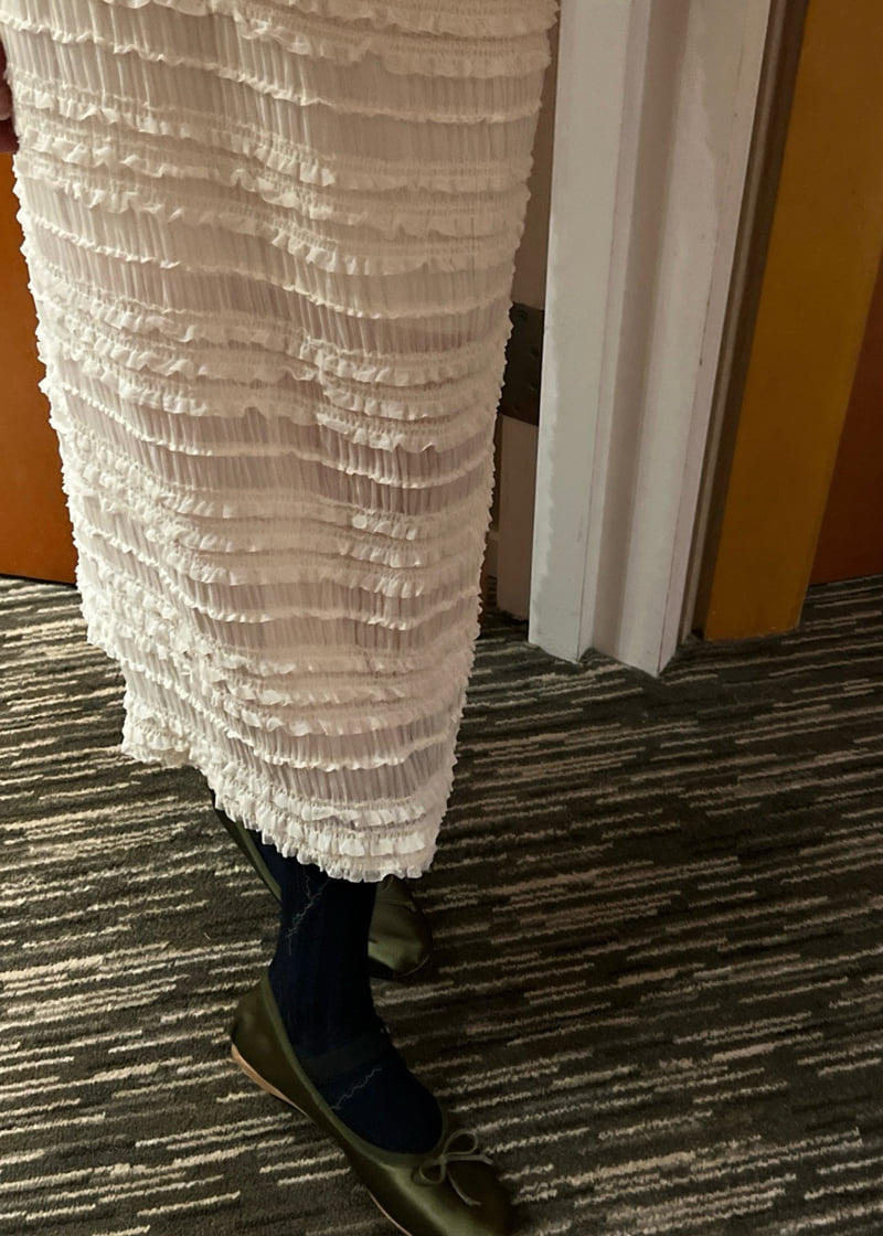140 Avenue - Korean Women Fashion - #womensfashion - H Chiffon Frill Skirt - 9