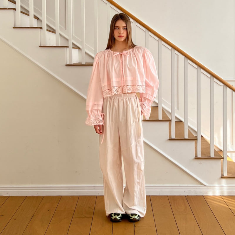 140 Avenue - Korean Women Fashion - #womensfashion - Torsion Combo Blouse - 7