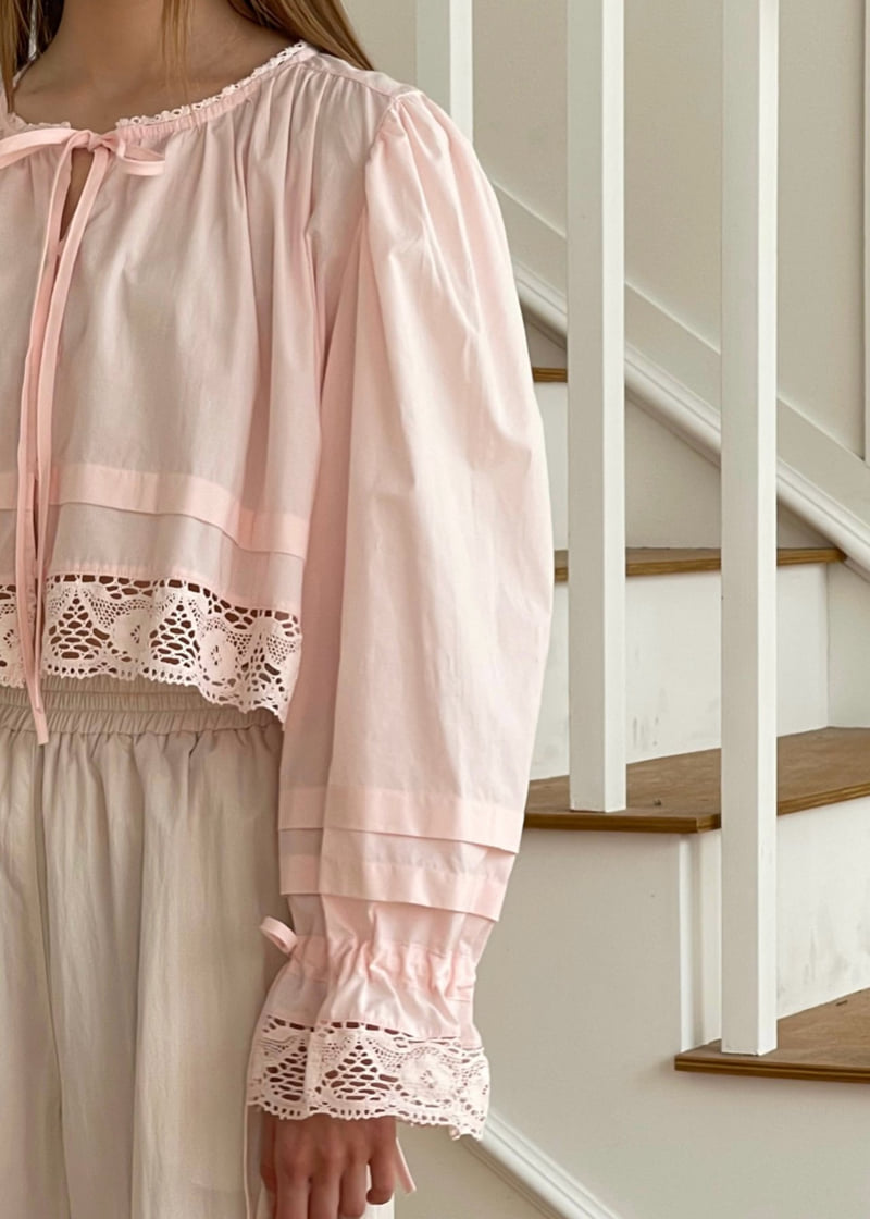 140 Avenue - Korean Women Fashion - #womensfashion - Torsion Combo Blouse - 9
