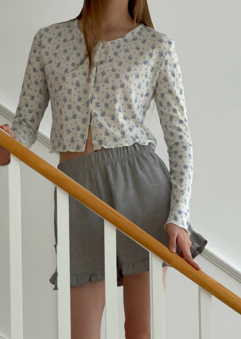 140 Avenue - Korean Women Fashion - #womensfashion - Floral Cardigan - 12