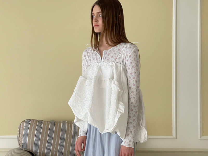 140 Avenue - Korean Women Fashion - #womensfashion - Floral Cardigan - 8
