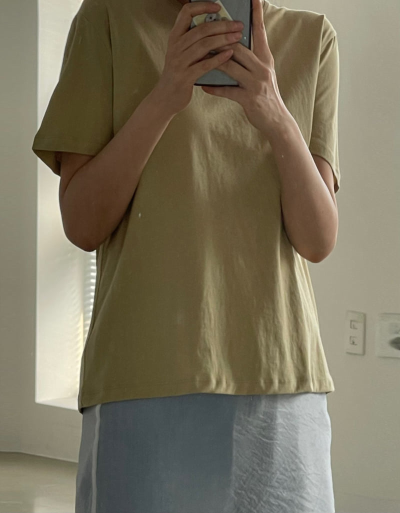 140 Avenue - Korean Women Fashion - #womensfashion - Easy Cotton Tee - 8