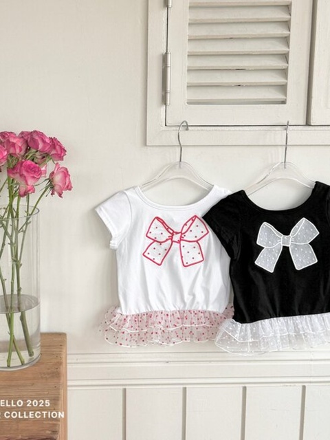 Shasha Dot Ribbon Tee