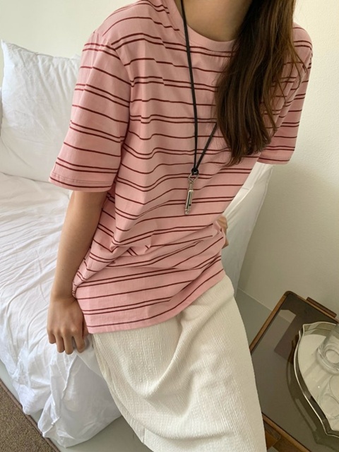 Letter Stripe Tee