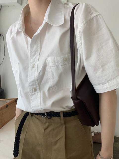 Short Sleeve Washed Shirt