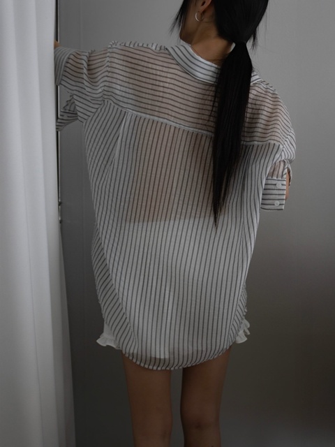 Oversized Cupra Stripe Short-Sleeved Shirt Oversized Cupra Stripe Short-Sleeved Shirt