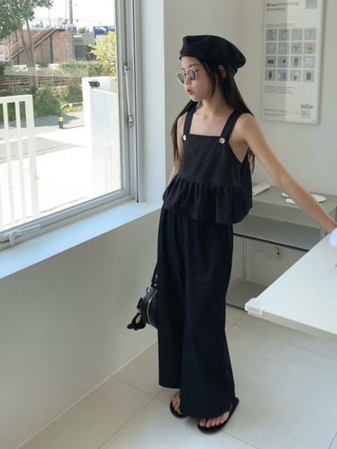 Soft Denim Wide Pants
