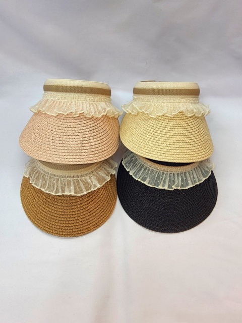 Frill Jute Sun Cap Frill Jute Sun Cap